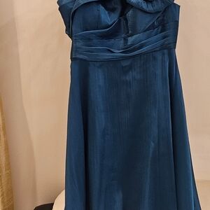 Chic One Shoulder Dress in Rich Blue